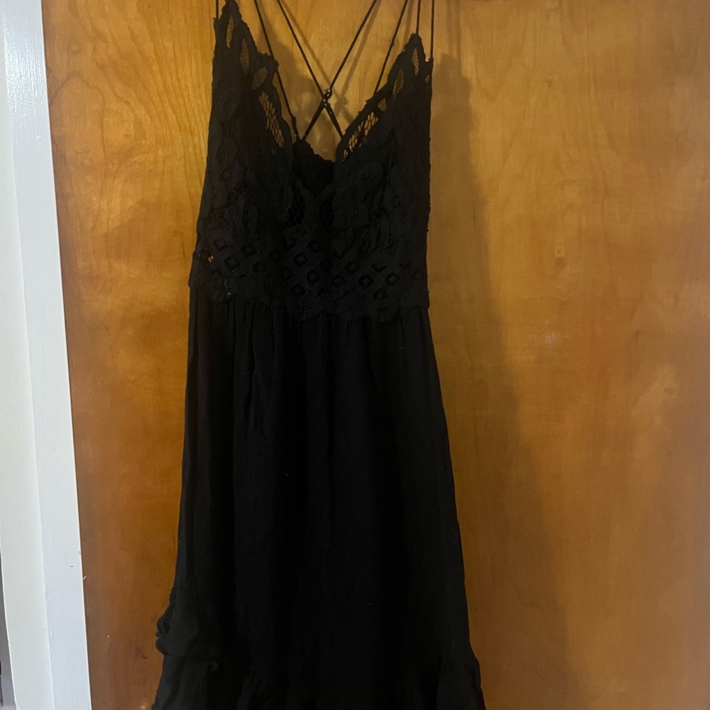 Free People Black Mini Dress - Picture 5 of 7
